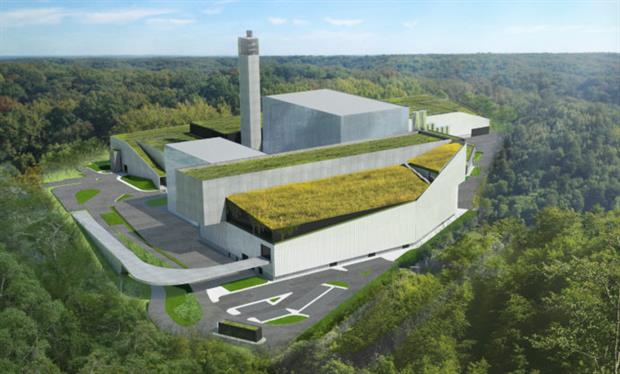 Artist's impression of the EkoImpuls plant planned for Warsaw