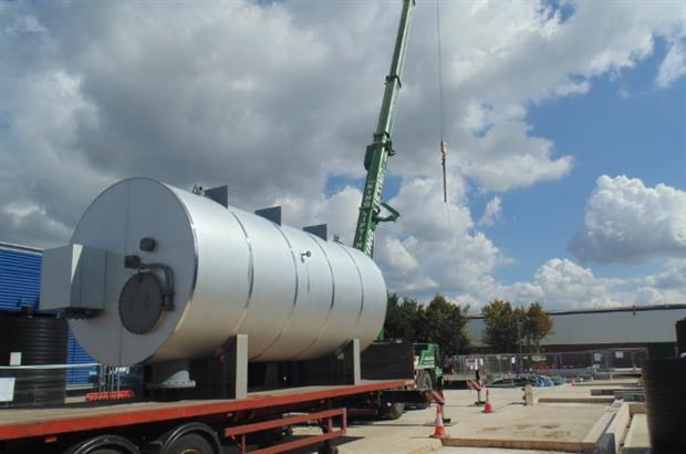 The boiler is ready to installed at APP's waste gasification plant photo advancedplasmapower.com