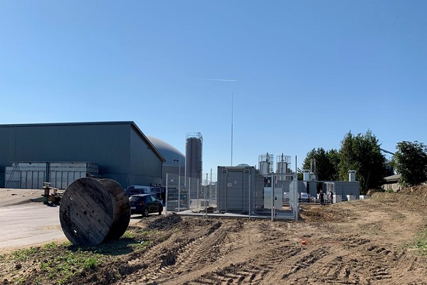 An unrelated biogas plant