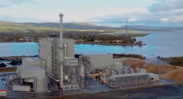 The biomass-fired plant