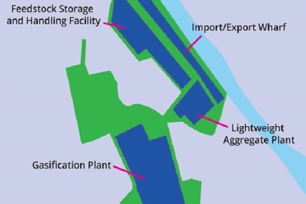 An artist's impression of the EfW plant