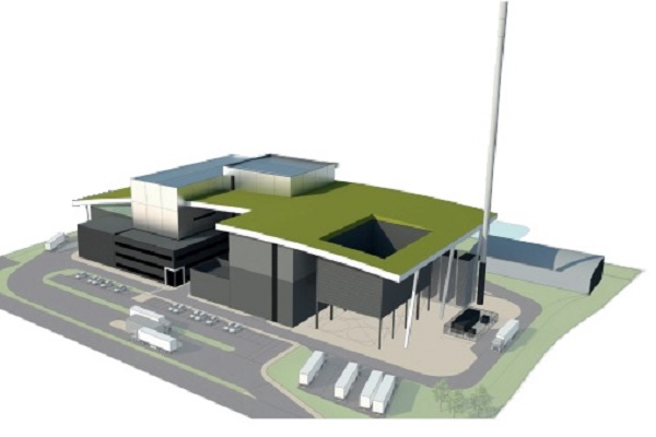 An artist's impression of Britaniacrest's planned EfW plant