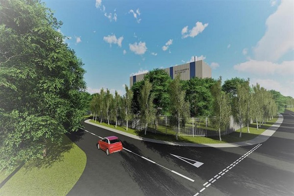 An artist's impression of the EfW plant