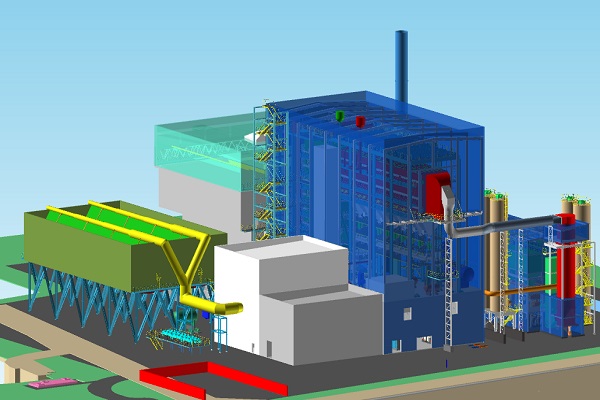 An artist's impression of the EfW plant