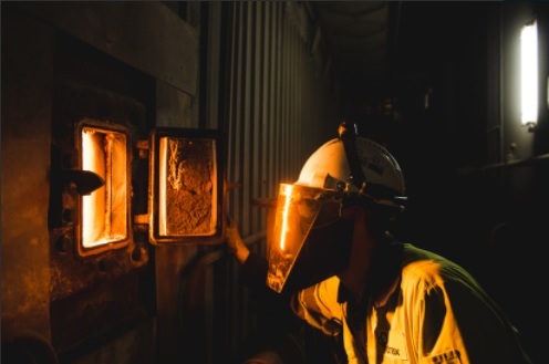 The biomass furnace at Drax Power Station Photo Drax