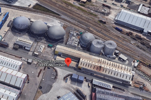 The biogas plant, image copyright google.co.uk
