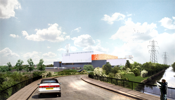 An artist's impression of the EfW facility 