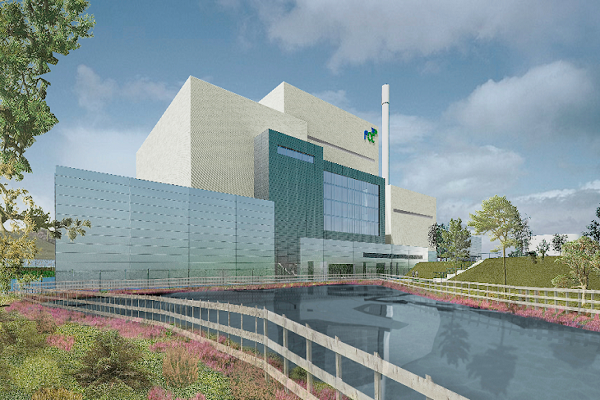 An artist's impression of the EfW plant