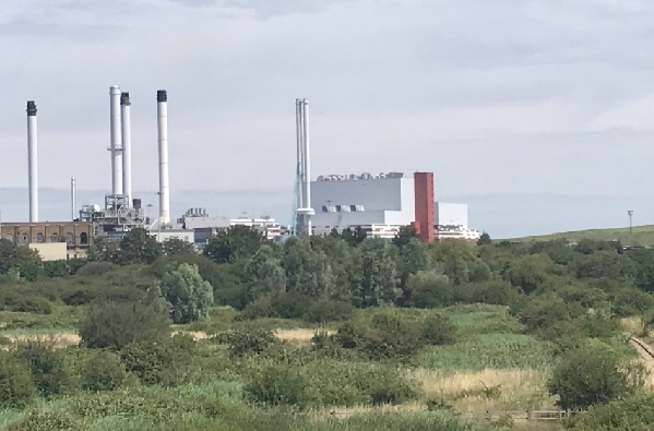 The Kemsley EfW plant and the land where the new plant was planned