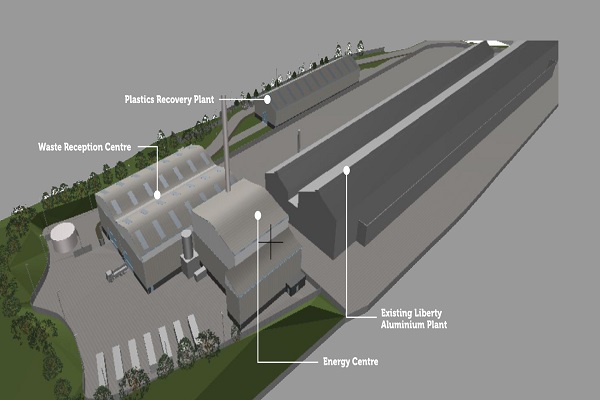 An artist's impression of the EfW plant