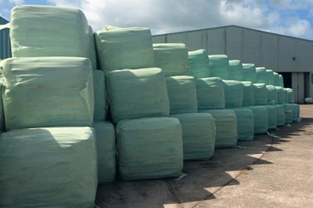 RDF bales ready for export. Photograph: Potter Group