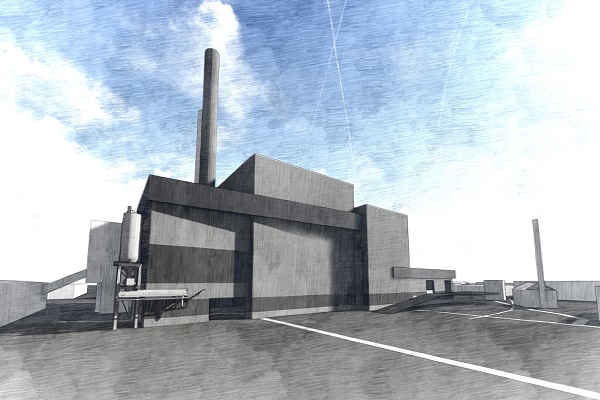 An artist's impression of the EfW plant