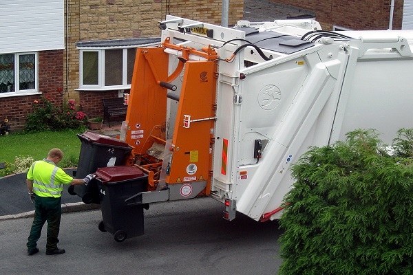 Waste being collected