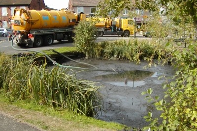 The clean-up operation after DS Holdings' detergent spill