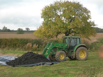 MBT plant's compost-like output is used for land restoration
