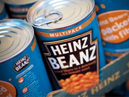 Cans of Heinz baked beans (courtesy of the Carbon Trust)
