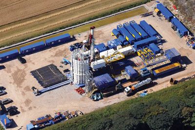 Cuadrilla's first UK exploratory shale gas well at its Preese Hall site near Blackpool (credit: Cuadrilla Resources)