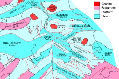 Carboniferous basins of central Britain, from DECC's shale gas report