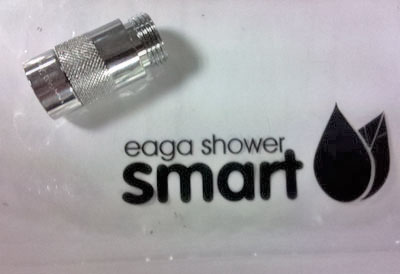 A shower regulating device sent unsolicited to ENDS' editor by energy services company Eaga. The device was sent on behalf of Thames Water. These devices will be allowed under the Green Deal