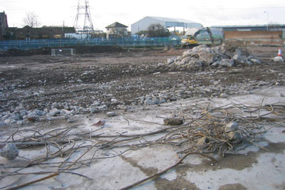 Clearing for the Olympic Aquatic Centre, courtesy of Rachel Bowles