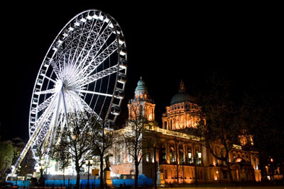 Belfast wheel by the city hall, Belfast