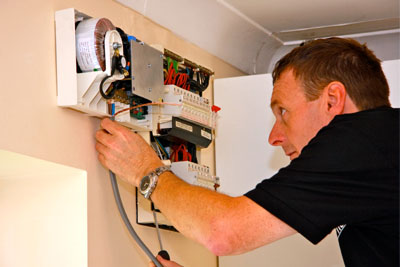 VPhase voltage optimiser being installed