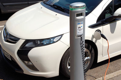 Vauxhall’s Ampera is one of nine electric car models available for the government’s plug-in car grant worth up to £5,000 per vehicle (credit: General Motors)