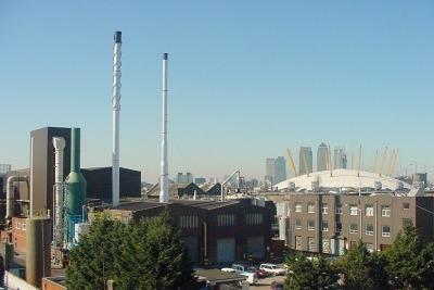 The John Knight rendering plant in Silvertown, Newham