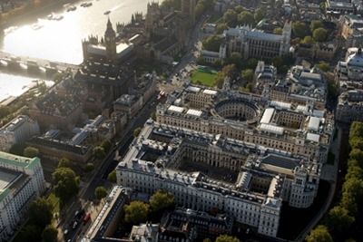 Aerial view of Whitehall (credit: Alamy / Mike Hughes)