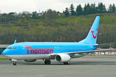 Thomson aircraft on tarmac (credit: Thomson)