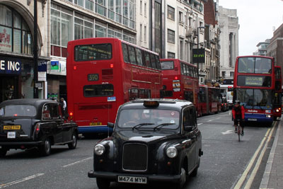 Levels of nitrogen oxides are highest in London
