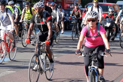 Demonstration towns have encouraged cycling (photo: Friends of the Earth)