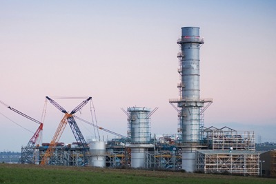 Npower's Pembroke gas-fired power station, under construction in April (photo: James Knight CC BY 3.0)