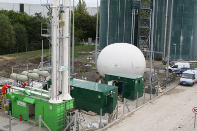 Biogas from the Didcot sewage treatment works is injected into the grid