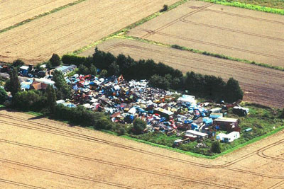Vehicles were dismantled at the Cophall Farm site near Ely (photo: Environment Agency)