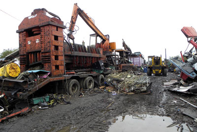 Waste offences occured over several years at the Cophall Farm site near Ely (photo: Environment Agency)