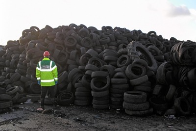 Steele dumped hundreds of thousands of tyres at sites across the country (photo: Environment Agency)