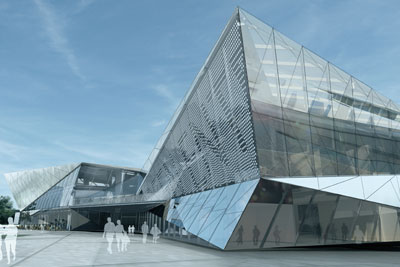 An artist's impression of the Siemens Crystal building (photo: Siemens)