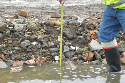 The field in Waltham St Lawrence, Berkshire, was already at high risk from flooding (photo: Environment Agency)