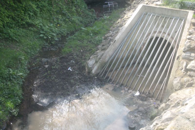 The Roaring Meg Drain was polluted in April and July this year (photo: Environment Agency)