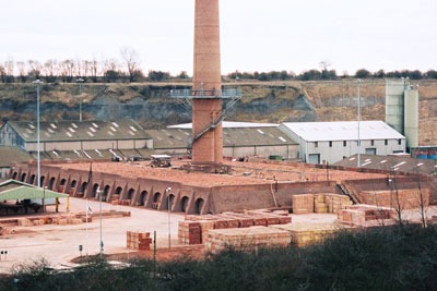 Hanson's Saxon brickwork plant near Peterborough has by far the highest pollutant emissions per tonne of CO2 in Europe (photo: Alan Murray-Rust CC-BY-SA-2.0)