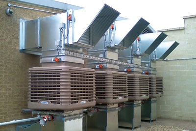 Warwickshire council has installed an EcoCooling evaporative cooling system (photo: EcoCooling)