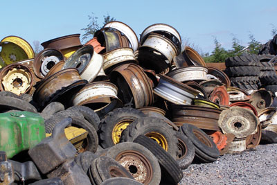 Milliken stored a large amount of scrap and vehicle parts (photo: Environment Agency)