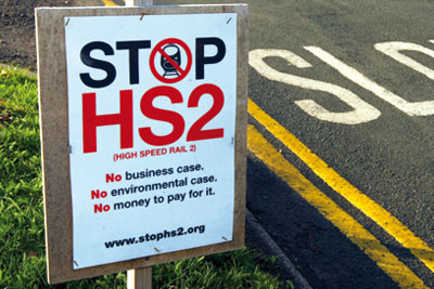 Opposition to the HS2 scheme has been vocal (picture: David Jones/PA Wire/Press Association)