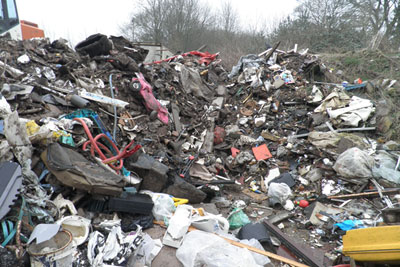 Richard Vernon illegally stored and sorted waste at Turweston Aerodrome in Westbury, Brackley