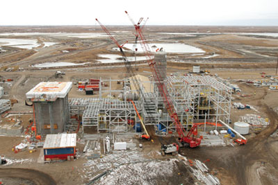 SaskPower's coal-fired boiler wityh post-combustion CCS (photo: SaskPower)