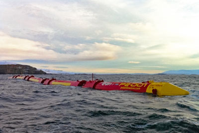Pelamis 2 wave plant at Orkney