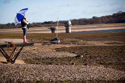 Southern Water's Bewl reservoir in Kent was at 40% capacity in December 2011