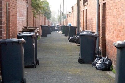 About 26,000 of Stoke's terraced houses and flats already have weekly bin collections (photo: Pete Hill/Alamy)