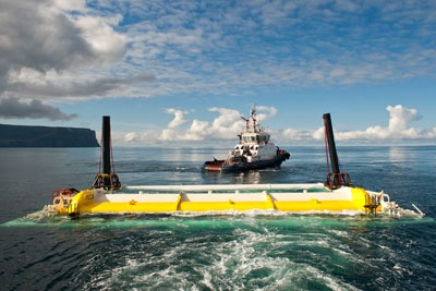Aquamarine Power's Oyster wave energy device in Orkney